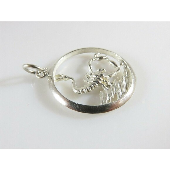 Unisex Scorpio Horoscope Sign 833 Portugal Silver Pendant or Charm 1 1/8" - Picture 3 of 7